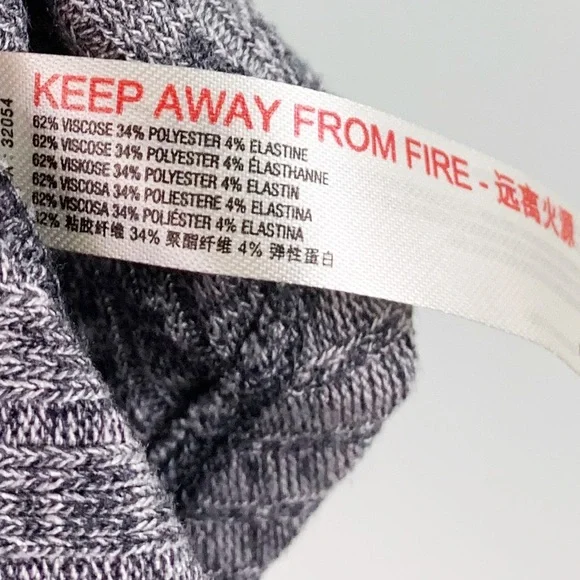 NWT Daily Practice by Anthropologie Comfy Waffle Knit Tunic Tank Top In Grey - Picture 9 of 9